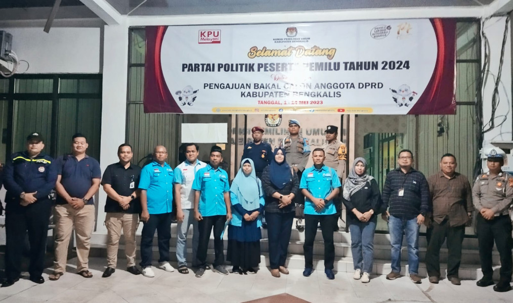 DPD Partai Gelora Bengkalis Daftarkan 45 Bacaleg di KPU