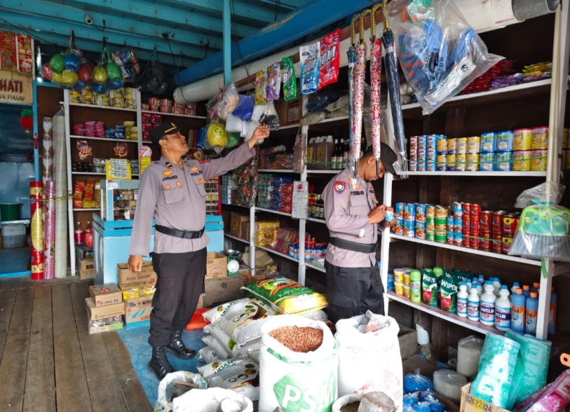 Polsek Gaung Anak Serka Laksanakan Monitoring Panic Buying dan Pengawasan Penimbunan Bahan Pokok