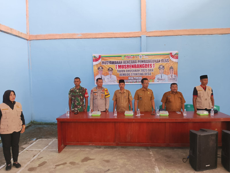 Danramil 09/Kemuning Hadiri Kegiatan Musrembang Desa dan Rembuk Stunting