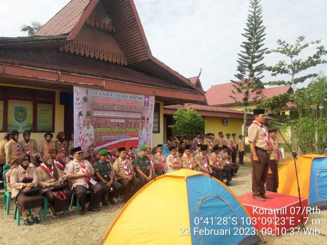 HUT Baden Power Ke 166, Danramil 07/Reteh Lakukan Upacara