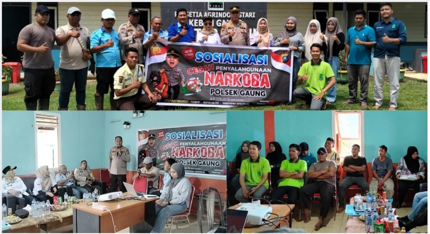 Operasi Antik Masuk Perusahaan, Kapolsek Gaung: Jaga Generasi Muda Gaung dari Racun Narkoba