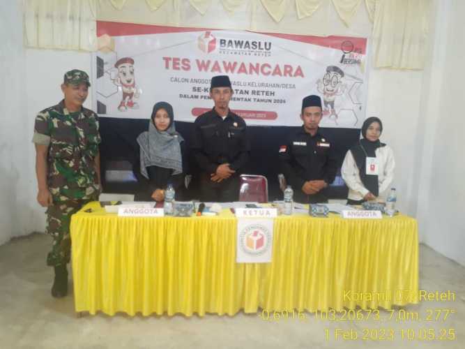 Pelda Nofiandi Pantau Tes Wawancara Panwas Desa