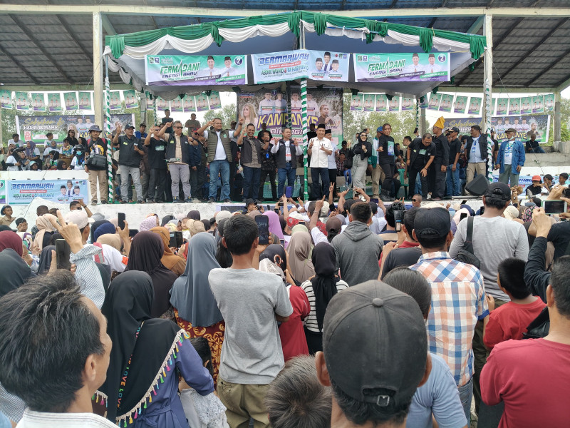 Fermadani dan Abdul Wahid Sepakat, Jika Menang Akan Bangun Insfrastruktur di Inhil Bersama