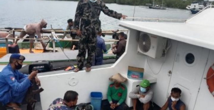 Diduga Gunakan Bom Ikan, 4 Nelayan Ditangkap Tim Patroli