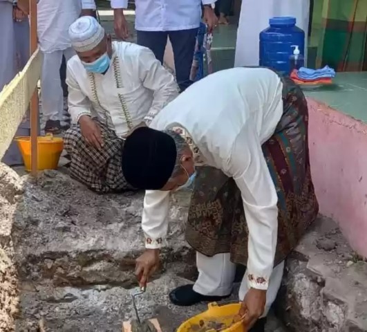 Wakil Wali Kota Ayat Cahyadi Lakukan Peletakan Batu Pertama Pembangunan Masjid Al Fatiha Bukit Senyu