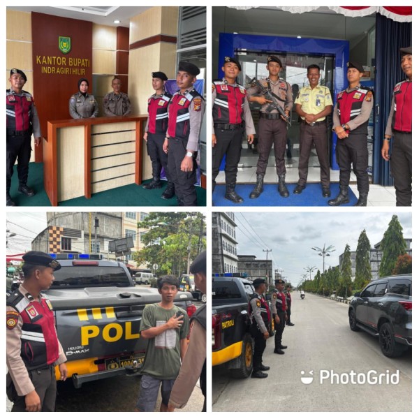 Sat Samapta Polres Inhil Gelar Patroli Harkamtibmas di Seputaran Kota Tembilahan