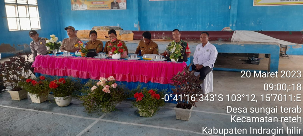 Babinsa Koramil 07/Reteh Dampingi Acara Kegiatan Rapat Tahunan