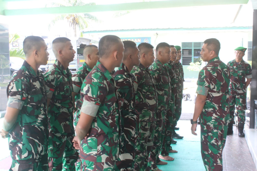 Dalam Memperingati Hari Juang TNI-AD, Prajurit Kodim 0314/Inhil Diberangkatkan Ke Korem 031/WB di Yonif 132/Bima Sakti Untuk Mengikuti Perlombaan Bela Diri Taktis