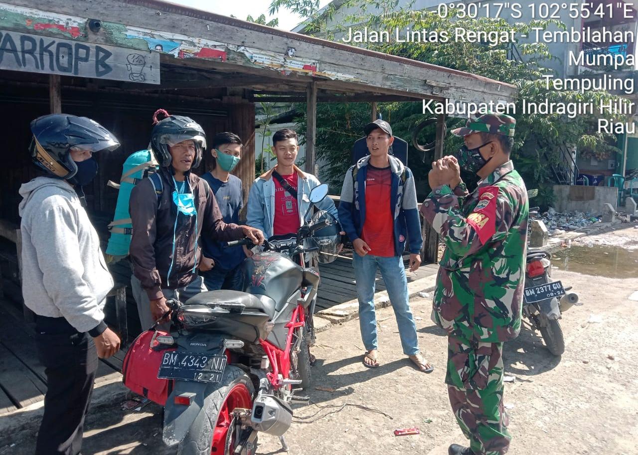 Giat Komsos Sarana Kebersamaan Babinsa 03/Tempuling Dengan Warga Binaan     