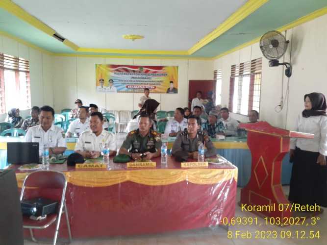 Kegiatan Musrembang Didampingi Oleh Danramil 07/Reteh