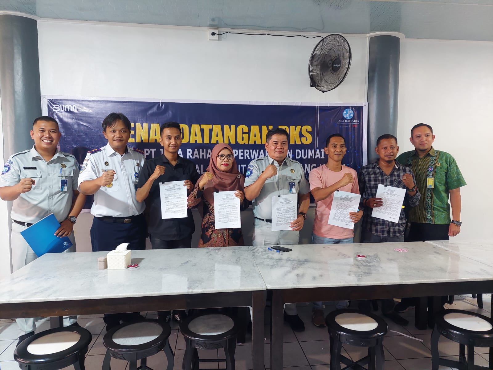 Jasa Raharja Dumai Kembali Lakukan MOU dengan 4 Operator Pelayaran Internasional