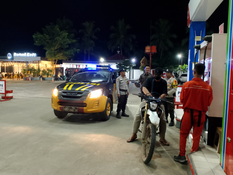 Polsek Kempas Optimalkan Patroli di SPBU Pasca Pencoblosan Pilkada 2024