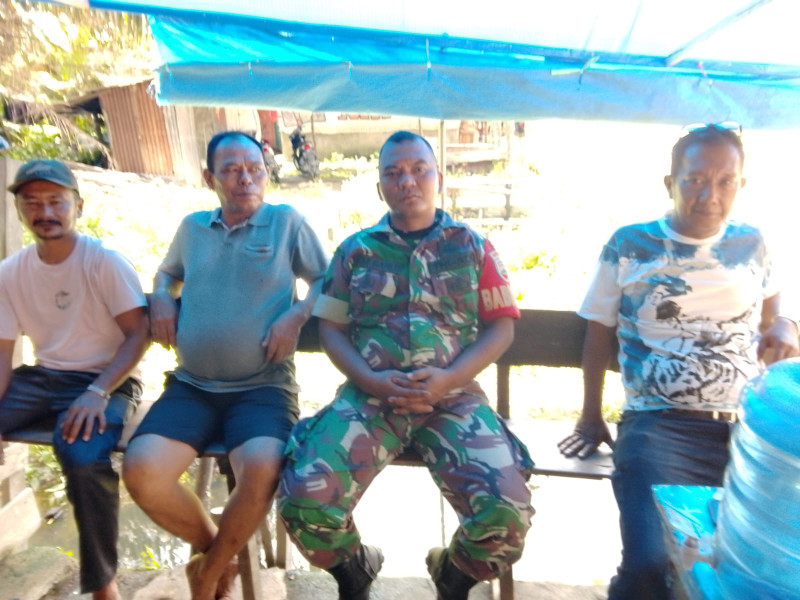 Serka Ferry Barus Lakukan Komsos, Perkuat Silaturahmi dengan Masyarakat