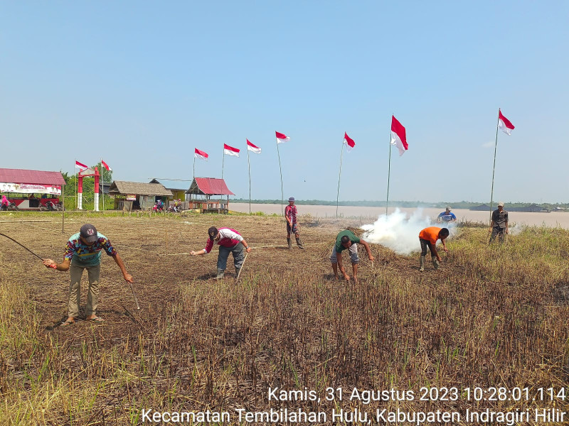 Sungai Intan Akan Miliki Lapangan Bola Voly Dekat Pelabuhan Desa