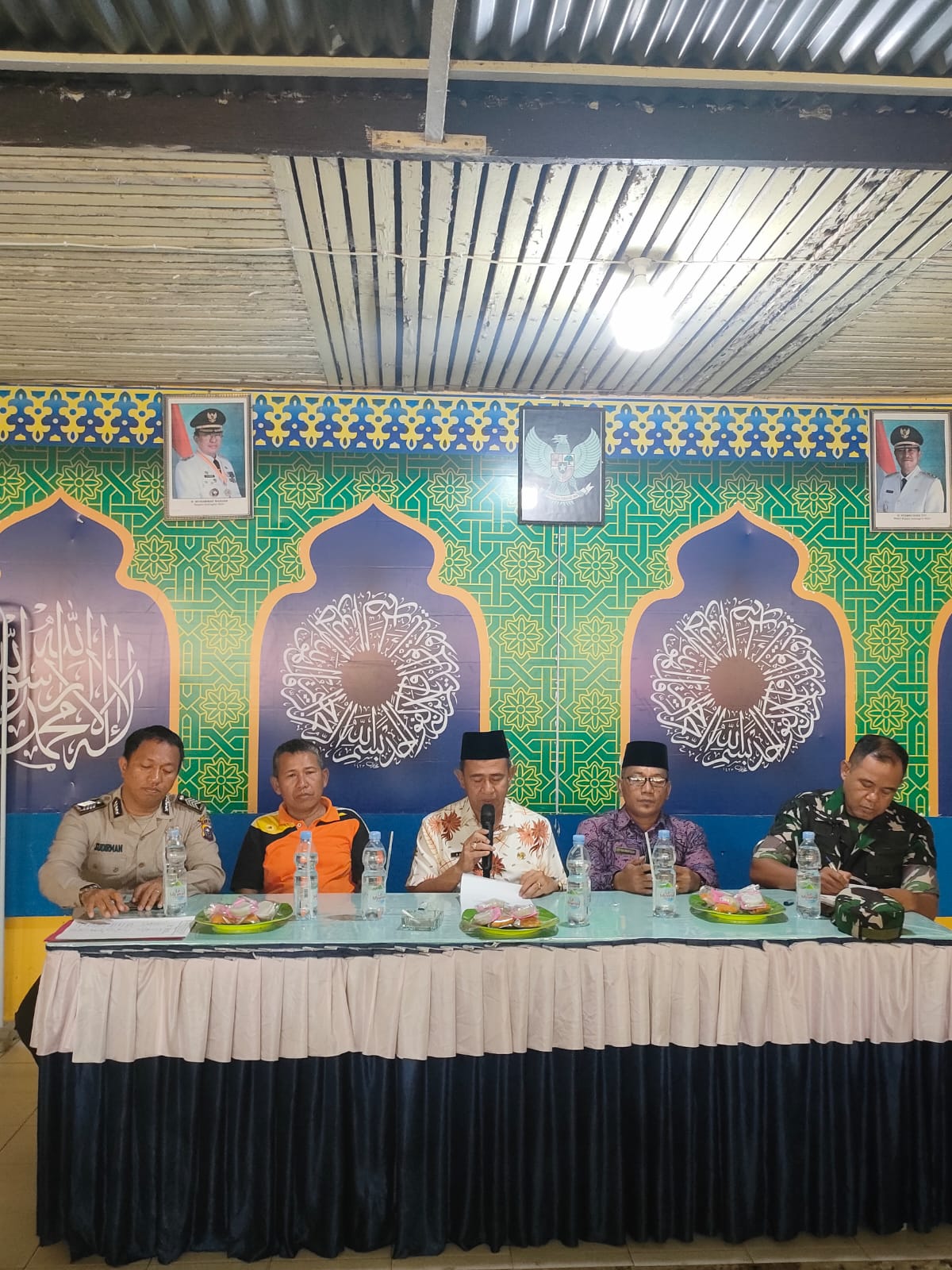 Babinsa 03/Tempuling Hadiri Musyawarah Pembentukan Pengurus Masjid Besar Nurul Hidayah