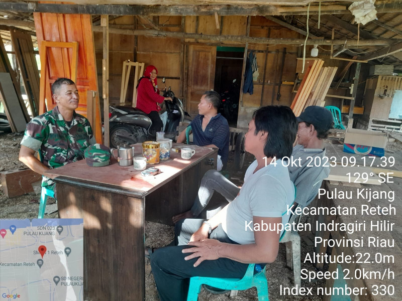 Pelda Nofiandi Himbau Warga Untuk Selalu Waspada dan Peduli Terhadap Lingkungan Sekitar