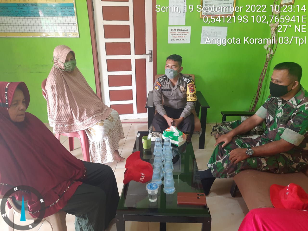 Babinsa 03/TPL dan Bhabinkamtibmas Komsos Dengan Warga Binaan