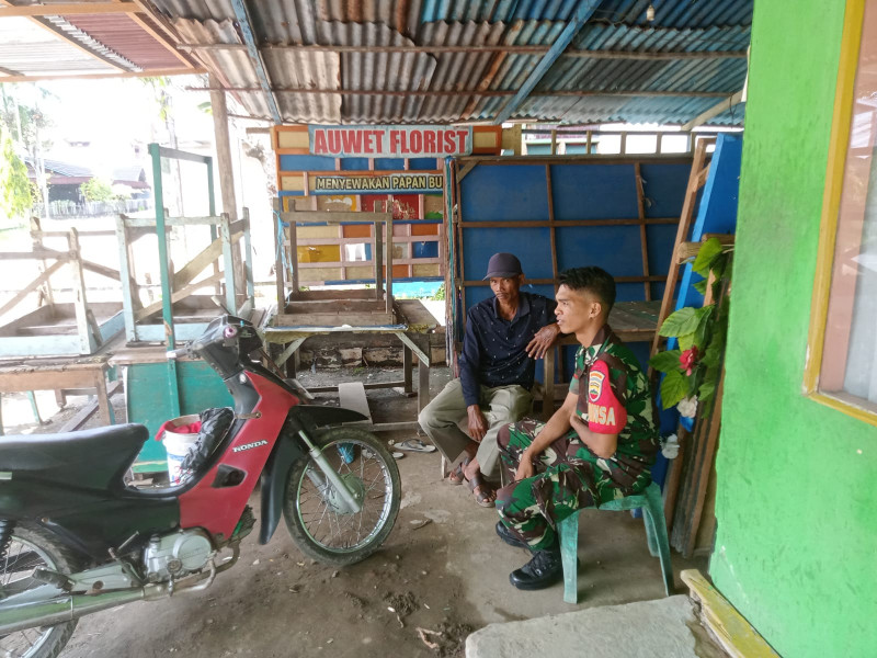 Dengan Komsos, Koramil 07/Reteh Dapat Jalin Kedekatan dan Kekompakan Antar Sesama