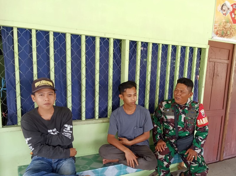 Lebaran Sebentar Lagi, Babinsa Koramil 03/Tpl Komsos dengan Warga Binaan