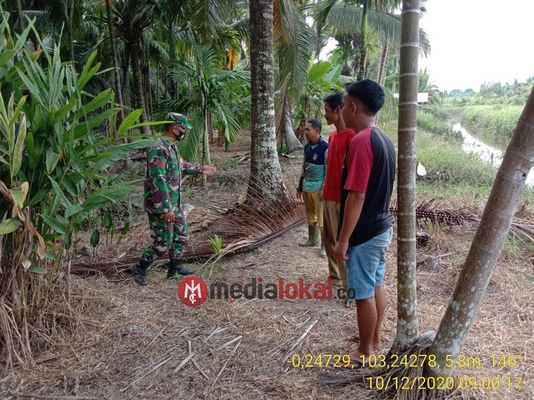 Koptu Ronald Manalu Lakukan Komsos Karhutla di Tanjung Siantar dan Sungai Rawa