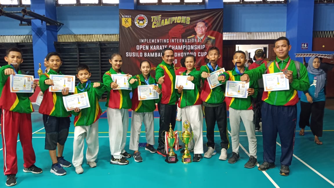 Kejuaraan Karate SBY CUP, TKC Lemkari Inhil Juara Umum Dua dan Tiga