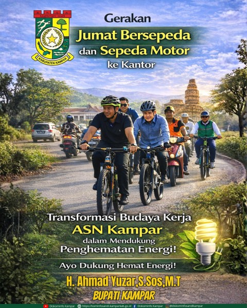 Bangun Semangat Baru ASN, Pemkab Kampar Gagas Gerakan Jumat Bersepeda ke Kantor