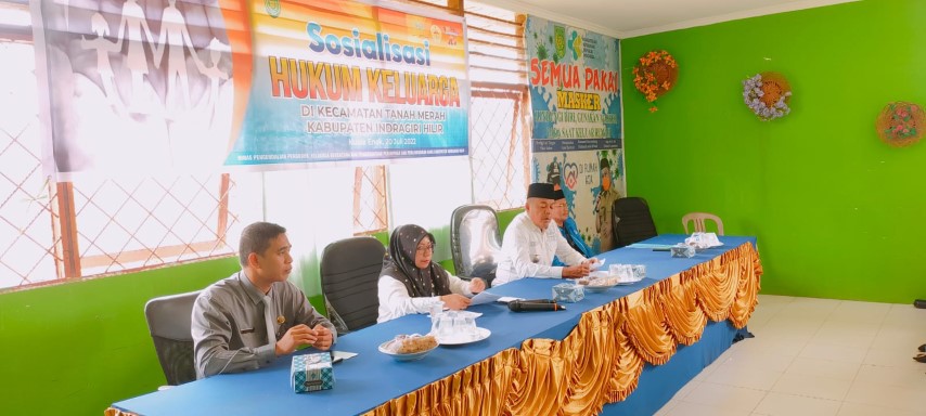 DP2KBP3A Taja Sosialisasi Hukum Keluarga di Kecamatan Tanah Merah Inhil
