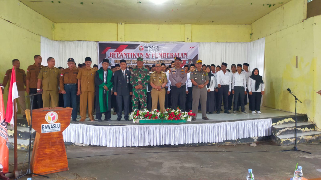 Koramil 05/Gas Kapten Czi Slamet Hirohito Hadiri Pelantikan PTPS