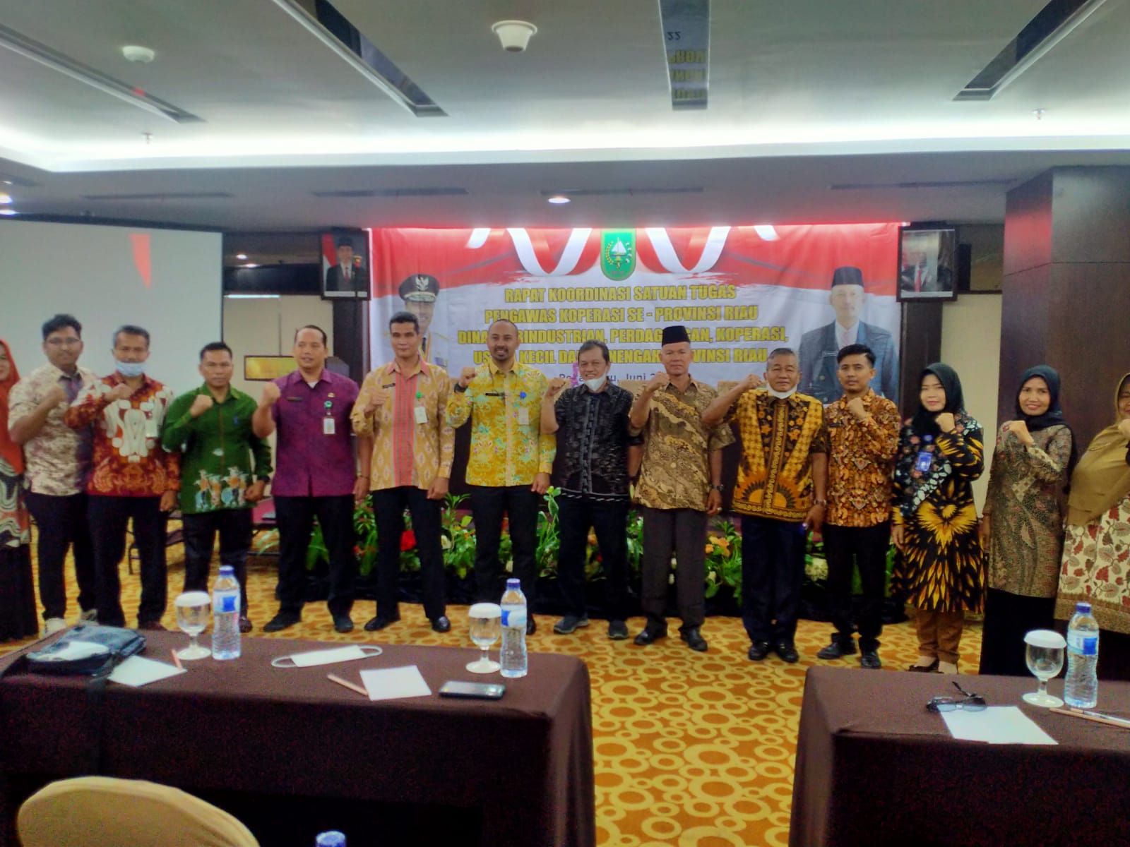 Diskop UKM Inhil Ikuti Rakor Satgas Pengawas Koperasi Se-Provinsi Riau