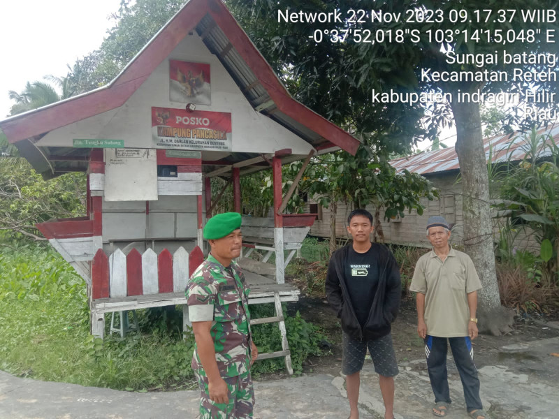 Waspadai Pencurian, Koramil 07/Reteh Ajak Masyarakat Untuk Aktifkan Kembali Ronda Malam