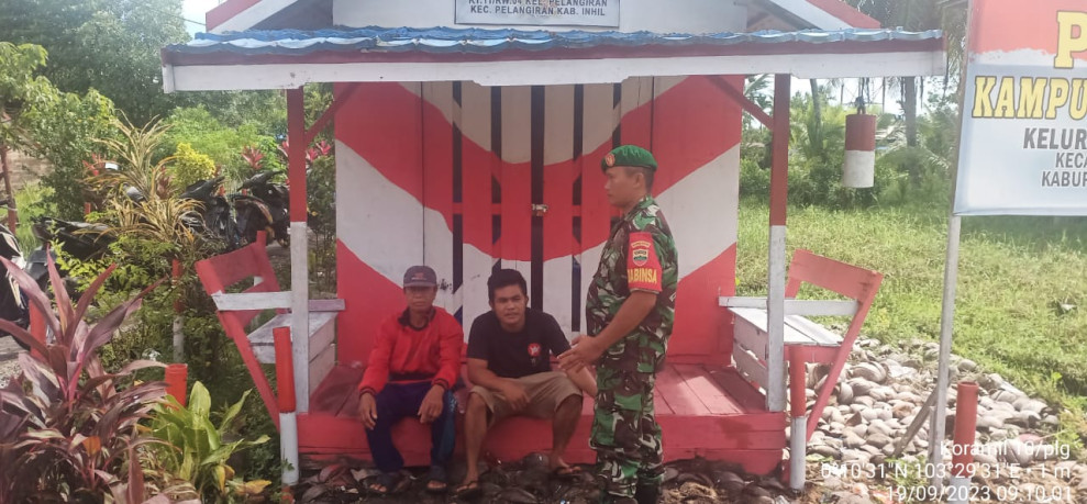 Koramil 10/Pelangiran Ajak Anak-anak MA Nurul Wathan Untuk Memahami Pancasila