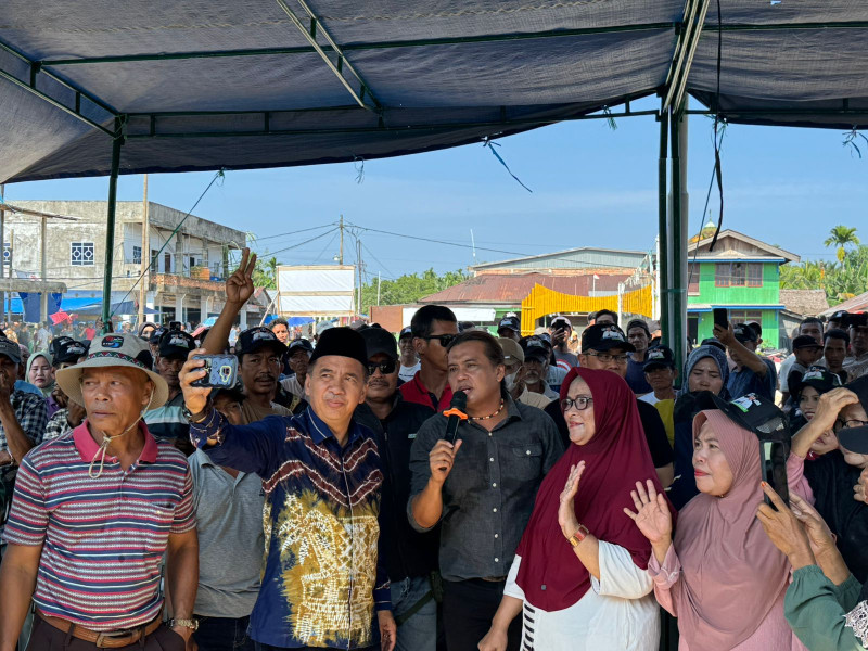 Warga Sungai Empat Semringah Dengarkan Kampanye Fermadani