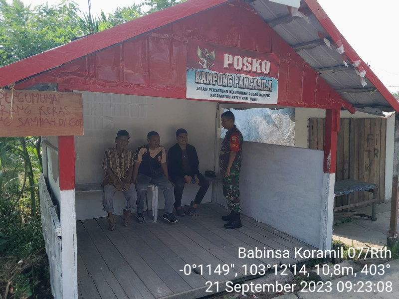 Koramil 07/Reteh Terus Berusaha Untuk Mengoptimalkan Keamanan dan Ketertiban Wilayah