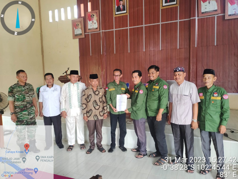 Danramil 09/Kemuning Dampingi Rapat Pleno Terbuka