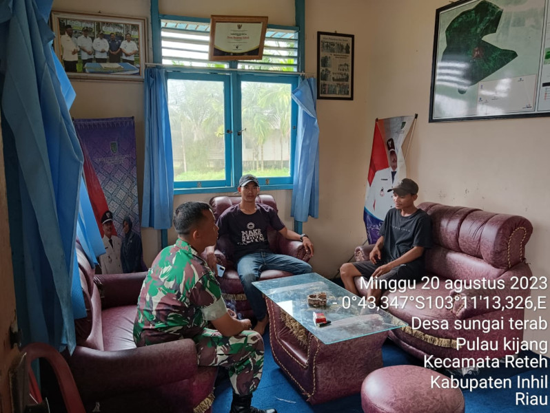 Pada Musim Kemarau, Koramil 07/Reteh Sampaikan Jangan Ada Yang Membakar Lahan dan Hutan