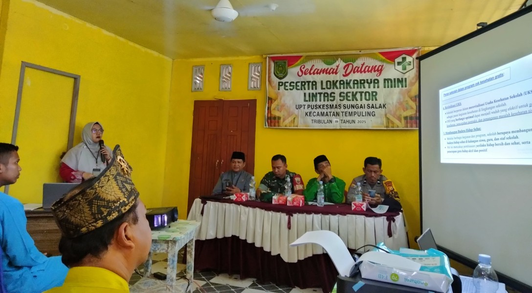 Babinsa Koramil 03/Tempuling Hadiri Sosialisasi Cek Kesehatan Gratis di Sekolah, Wujudkan Masyarakat Sehat dan Cerdas