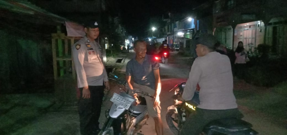 Kembali Turun, Polsek Gaung Melaksanakan Patroli Di Lingkungan Masyarakat