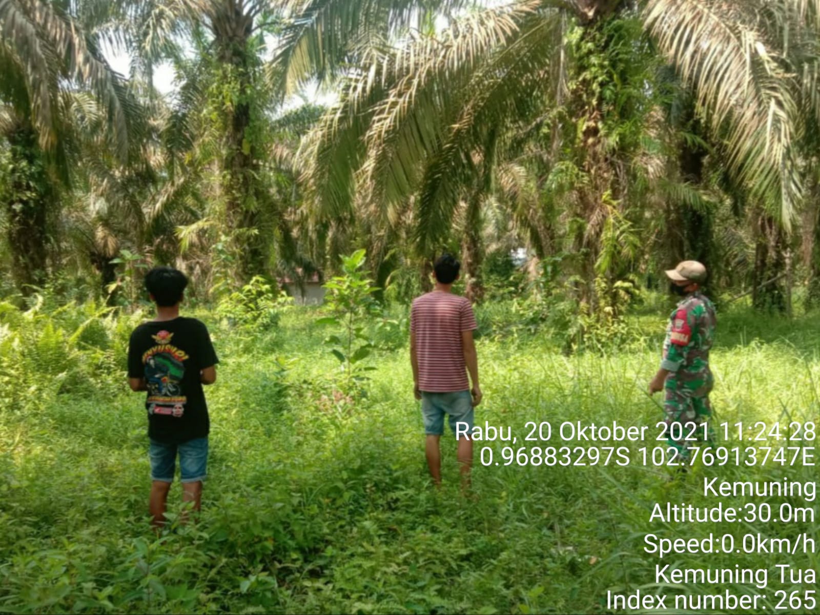 Mencegah Karhutla, Babinsa Koramil 09/Kemuning Lakukan Patroli di Kemuning Tua