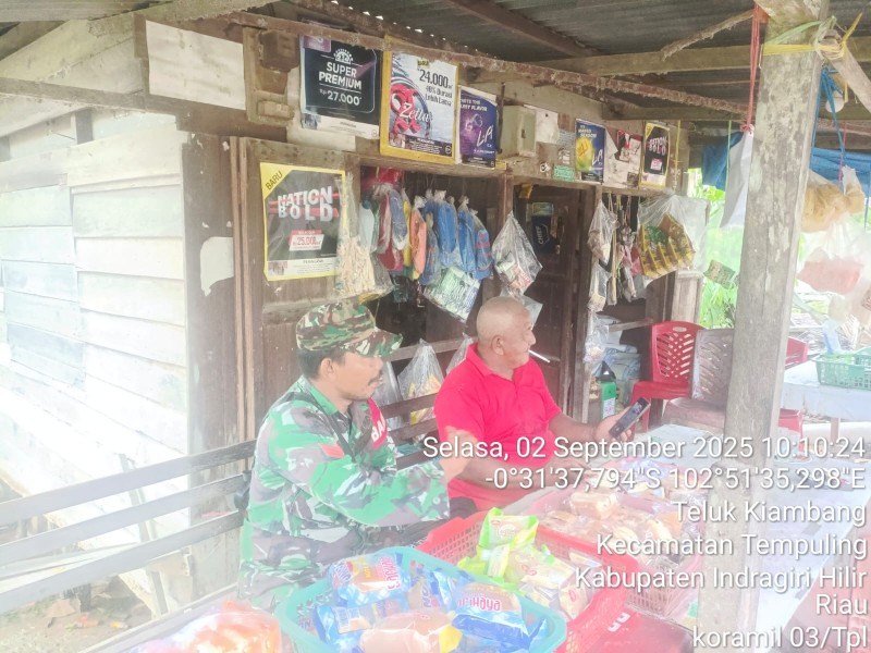 Kopka RH Tambunan, Babinsa Koramil 03/Tempuling Jalin Komsos Erat dengan Warga T. Kiambang: Sinergi untuk Kemajuan Desa