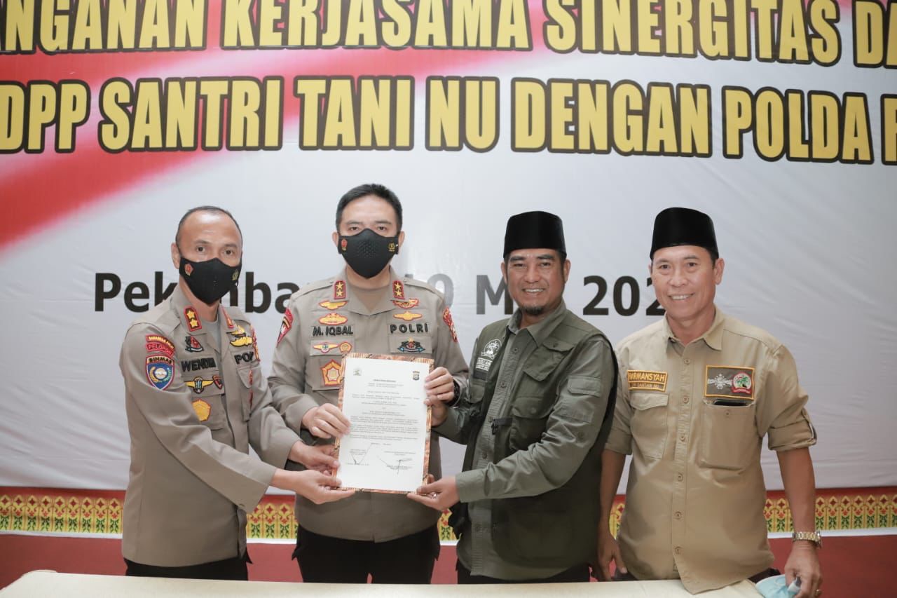 Jalin Kerjasama Dengan Santri Tani, Dit Binmas Polda Riau Komitmen Wujudkan Ketahanan Pangan