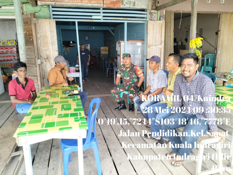 Ciptakan Kerukunan Antar Sesama Bersama Babinsa Koramil 04/Kuindra dan Masyarakat