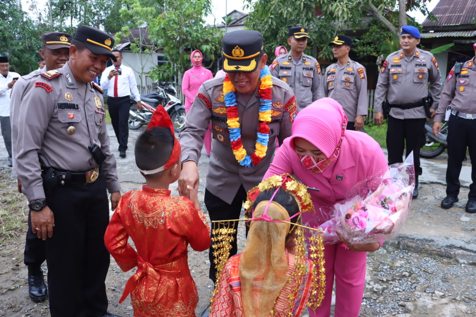 Kapolres Inhil, AKBP Norhayat SIK Kunker Ke Polsek Reteh