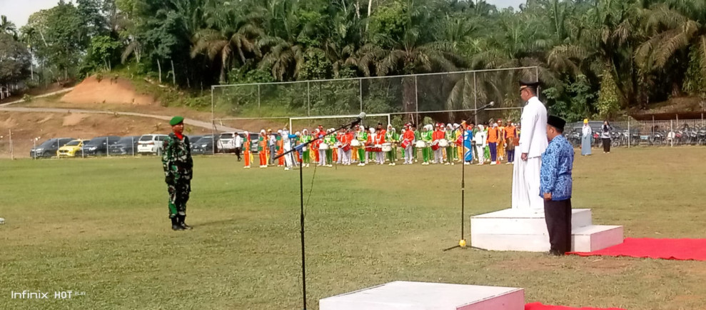Peringatan Detik-detik Proklamasi Kemerdekaan RI, Danramil 09/Kemuning Mengikuti Upacara