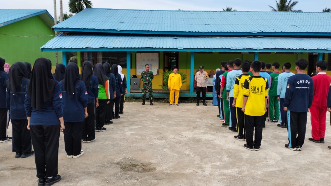 Babinsa 05/Gas Koptu Umar Nasution Lakukan Seleksi Pasukan Paskibraka Kecamatan