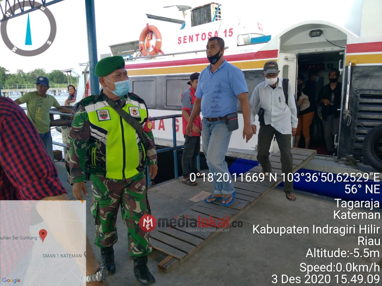 Serda Kadirus Pantau Protkes Warga di Pelabuhan Syahbandar Tagaraja