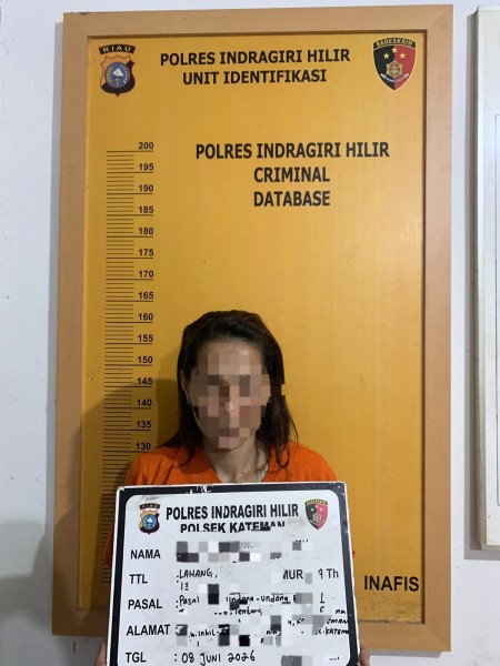 Aduan Masuk Lewat Facebook, Polsek Kateman Bergerak Cepat Gerebek Wanita Cantik Diduga Pelaku Tindak Pidana Narkoba