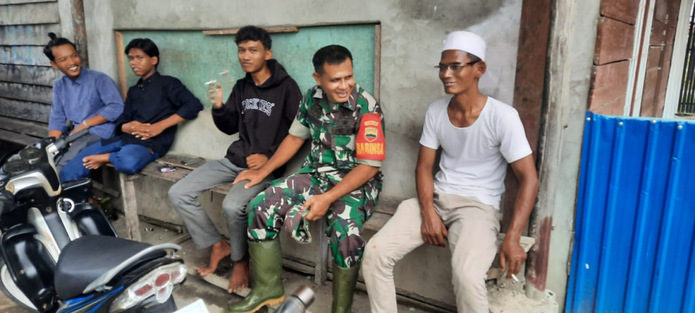 Babinsa 03/Tpl Komsos Bersama Dengan Tomas Dan Toda Bahas Kamtibmas