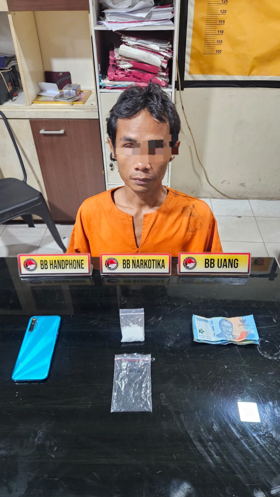 Polres Inhil Ungkap Kasus Peredaran Sabu, Seorang Pengedar Diamankan di Tembilahan