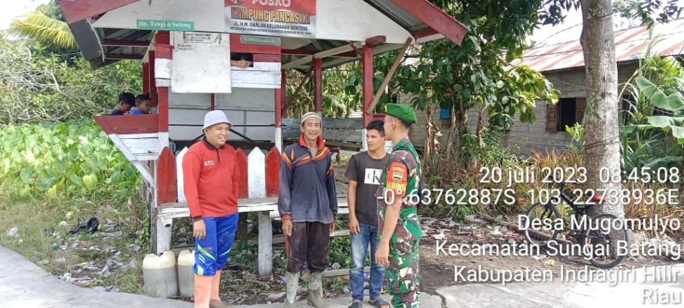 Saling Berbagi Ilmu di Wilayah Bersama Koramil 07/Reteh