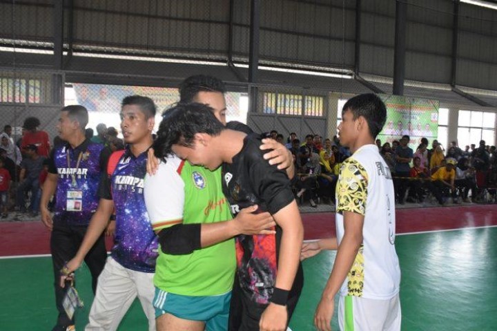 Kalahkan Tuan Rumah, Tim Futsal Melaju Ke Final Porprov Riau Ke-IX di Kampar 